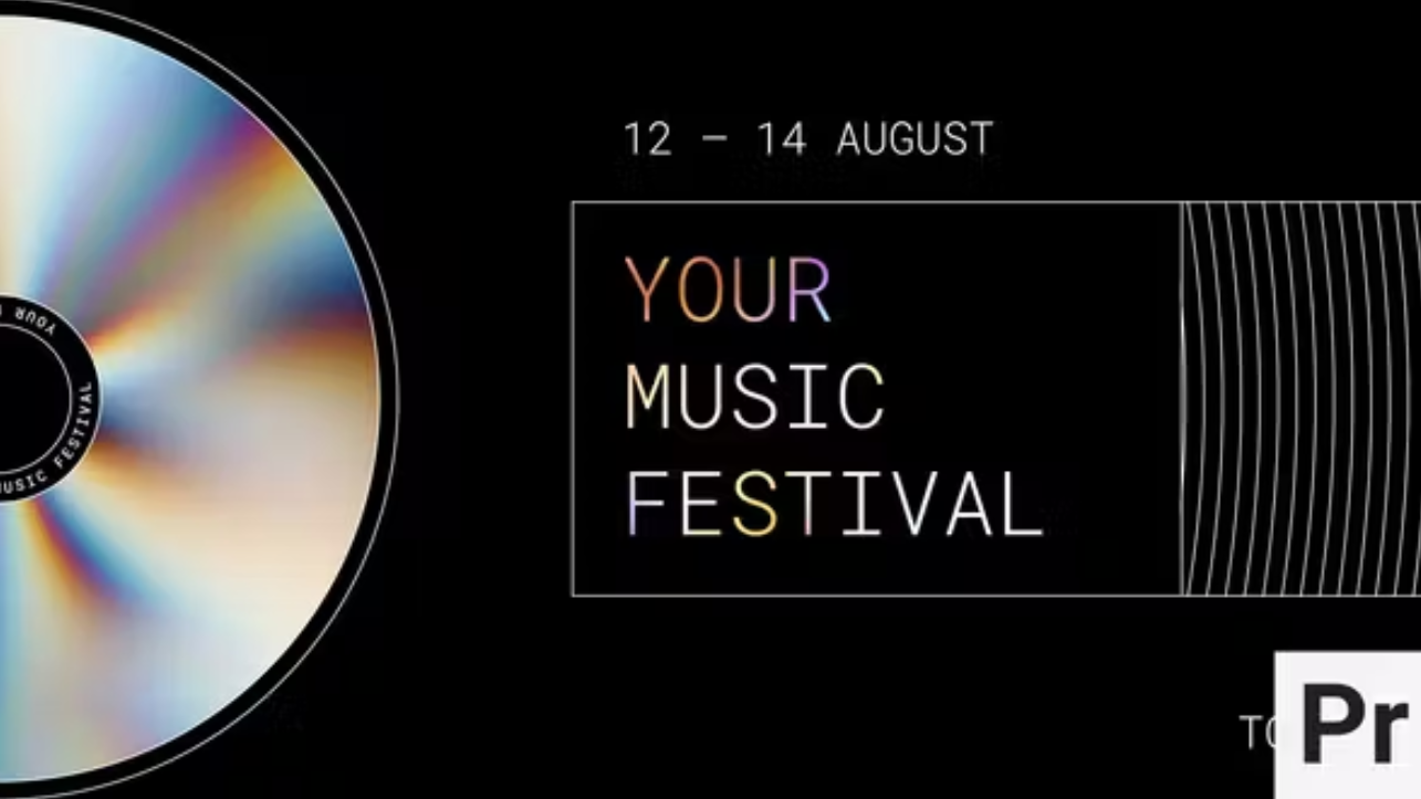 دانلود پروژه آماده پریمیر : تیزر تبلیغاتی آلبوم موسیقی Your Music Festival | Essential Graphics